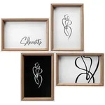 Silhouette Holzgalerie, 4x10x15 Cm, Buche
