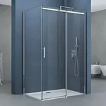 Doporro Eckdusche 90x120x195cm Eck-duschkabine Duschabtrennung Inkl. 4cm Flacher