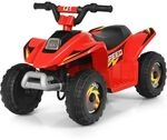 Costway 6v Elektro Kinderquad 2,8-4,6 Km/h, Mini Elektroquad, Kinderauto,
