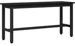 Esstischbank Schwarz Eichen-optik 100 X 32,5 X 48,5 Cm Vidaxl