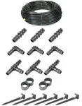 Haga - Bew&auml;sserungsset - 25 Meter Tropfschlauch 16mm Ohne Druckkompensierung...