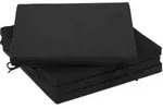 Stuhlkissen 4er Set, 39,5x39,5 Cm, Sitzkissen Mit B&auml;ndern, Indoor & Outdoor,