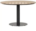 Vdc - Hector Gartentisch &Oslash;113 Cm Schwarz, Teak Esche.