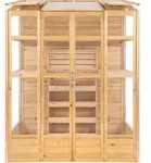 Garten-gew&auml;chshaus 153 X 61 Cm Naturholz Klassisch Treibhaus Auto