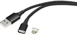 Renkforce - Usb-kabel Usb 2.0 Usb-a Stecker, Usb-micro-b Stecker 1.00 M Schwarz