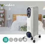 Mobiler Heizk&ouml;rper &Ouml;lheizung Radiator Heizger&auml;t Mit Rollen, Thermostat