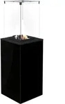 Kratki - Gaskamin Patio Mini Glas Schwarz Manuell Gasheizger&auml;t 4-8,2 Kw