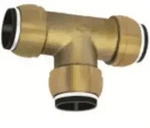 Riegler T-verbinder, Messing, &raquo;sharkbite&laquo;, F&uuml;r Rohr-au&szlig;en-&atilde; ̧ 54 Mm