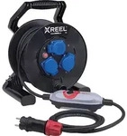 Prcd-s+sicherheitskabeltrommel Xreel 250, 3x Schukosteckdose, H07rn-f 3g1,5 -...