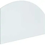 Feuerstelle Glasplatte Transparent 80 X 50 Cm Glas Vidaxl