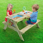 Tp Toys - Holz Spieltisch & Matschtisch Nashorn Inkl. Waschbecken Natur...