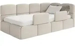 Selsey Cloudy &sbquo;&Auml;&igrave; Kinderbett 120 Cm, Bettkasten, 2x Rausfallschutz, Chenille,