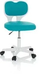 Kinderdrehstuhl / Kinderschreibtischstuhl Kiddy Top W Stoff Blau Hjh Office