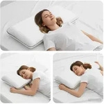 Vidaxl Sleeping Pillow Plain White 70 X 35 X 10 Cm Gel Foam