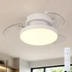 Led Deckenventilator Ventilator Wohnzimmer Fernbedienung Cct Wei&szlig; Dimmer D 41 Cm