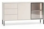 Selsey Barnee &ndash; Sideboard Mit Beleuchteter Glasvitrine, Kaschmir, 160 Cm