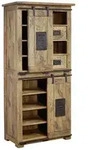 Schrank Mango 80x45x175 Natur Lackiert Railway 117