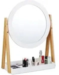 Kosmetikspiegel, Schwenkbar, Mit Ablage F&uuml;r Make Up, Kosmetik, Tischspiegel &empty; 32,5
