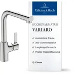 Villeroy & Boch K&uuml;chenarmatur Variaro, Firmaflow&reg; Kartusche, Mit Handbrause,...