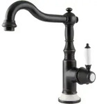 Paulgurkes Nostalgie Waschtischarmatur Schwarze K&uuml;chenarmatur Im Retrodesign