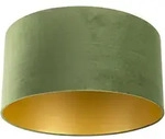 Lampenschirm Velours Gr&uuml;n 50/50/25 Mit Goldener Innenseite