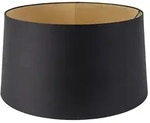 Baumwolllampenschirm Schwarz 40/45/25 Mit Goldener Innenseite