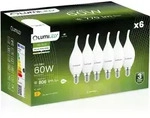 6x Led-lampe E14 Kerze Ba35 7w = 60w 806lm 4000k Neutralwei&szlig; 360&deg; Lumiled
