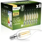 6x Led-lampe E14 Kerze Ba35 7w = 60w 806lm 3000k Warmwei&szlig; 360&deg;