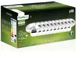 10x G53 Led-spotlampe Ar111 15w = 100w 1521lm 4000k Neutral 24&deg; 12v Silber...