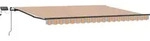 Ausziehbare Markise Mehrfarbig 400 X 350 Cm Stoff Und Aluminium Vidaxl