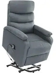 Massagesessel Mit Aufstehhilfe Hellgrau Stoff Vidaxl