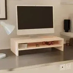 Vidaxl Monitorst&auml;nder 50x24x13 Cm Massivholz Kiefer