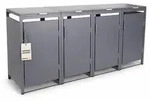 Albatros M&uuml;lltonnenbox 4er Hauswandversion, 120l Bis 240l, F&uuml;r Vier Tonnen,