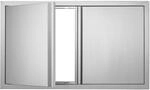 Mophorn - Vevor Grill-zugangst&uuml;r, 914 X 534 Mm, Doppelte Au&szlig;enk&uuml;chent&uuml;r,