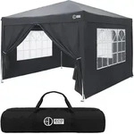 Ecd Germany Pavillon 3x3 Wasserdicht Stabil Winterfest, Pop Up Faltpavillon,