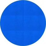 Ecd Germany Pool Solarfolie Rund &Oslash; 500 Cm Blau, Pool Solarabdeckplane 400&mu;m,