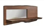 Massivmoebel24 - Wandregal Akazie 121x22x38 Braun Lackiert Pure Acacia 805