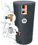 4rain Milo Regentonnen Komplett-set 230 Liter Graphite Grey Inkl.