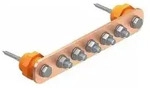 Obo Bettermann Potentialausgleichsschiene Bigbar / 6 Anschl&uuml;sse 6xm10 Kupfer,