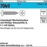 Blechschraube Iso 7049 Liko M.spitze/kreuzschlitz-ph C 5,5 X 60 -h A 2