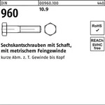 Sechskantschraube Din 960 M.schaft M 12 X1,5 X110 10.9
