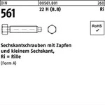 Din 561 Form A Sechskantschraube Vg M16x80 Stahl 8.8 Blank M. Zapfen 10 Stk
