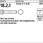 Asme B 18.2.1 Sechskantschraube Unc Vg 5/8x1 1/4" Stahl 8.8 Blank" 25 Stk