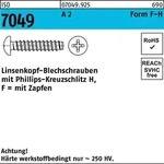 Blechschraube Iso 7049 Liko M.zapfen/kreuzschlitz-ph 2,9 X 16 -f-h A 2