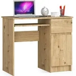 Akord - Pc-schreibtisch Piksel Rechts In Der Farbe Eiche Artisan Schublade Und 3