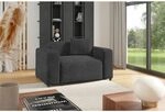 Sessel Designersessel Megan In Stoff Poso Dunkelgrau