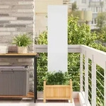 Vidaxl Garden Privacy Screen White 32 X 140 Cm Cold-rolled Steel