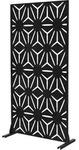 Ml-design Metall-sichtschutz Torino, 90x180 Cm, Aus Stahl, Raumteiler - 3 Paneele,