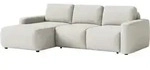 Selsey Carnos Mini &ndash; Ecksofa Mit Schlaffunktion, Ottomane Links, Chenille