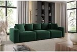 Sofa Designersofa Bigsofa Megan 3-sitzer In Stoff Salvador Dunkelgr&uuml;n